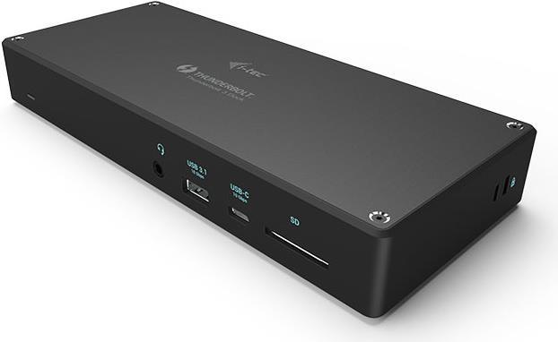 I-TEC Thunderbolt 3 Docking Station 1xDP 1xHDMI 1xTB3 1xGLAN 1xUSB-C 1xUSB 3.1 Gen2 4xUSB 3.0 1xSD Kartenleser 1x Audio/Mic 96W PD (TB3TRIPLEDOCKPD)