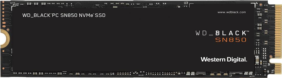 WD Black SN850 NVMe SSD WDS500G1X0E - SSD - 500GB - intern - M.2 2280 - PCI Express 4,0 x4 (NVMe) (WDS500G1X0E)