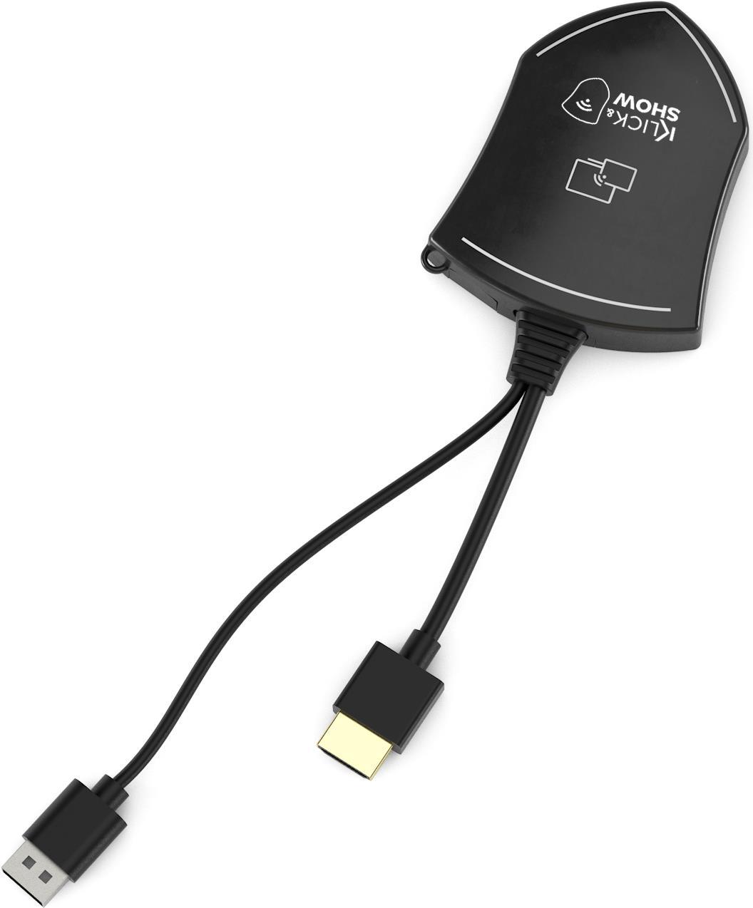 Kindermann Klick+Show K-42 HDMI Kit - Dongle - Graphit - Aluminium - 3840 x 2160 Pixel - 3840 x 2160 Pixel - 1280 x 720 (HD 720),1920 x 1080 (HD 1080),3840 x 2160 (7488000330)