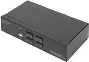DIGITUS DS-12880 - KVM-/Audio-/USB-Switch - 4 x KVM port(s) - 1 lokaler Benutzer - Desktop