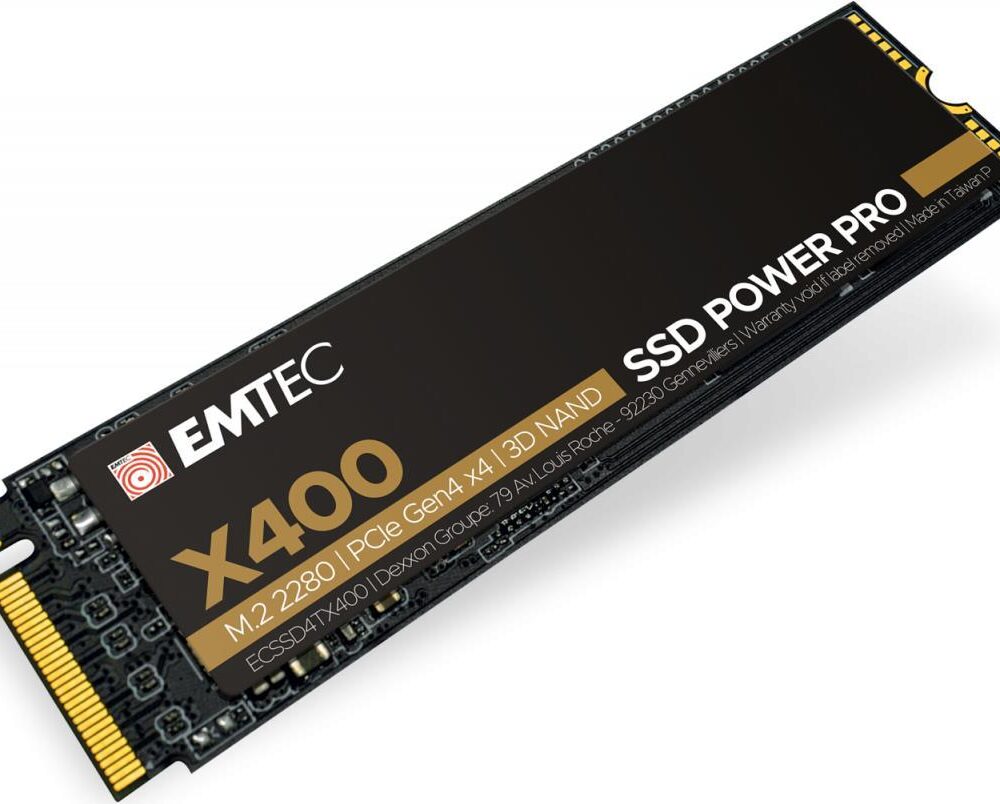 Emtec X400 M.2 2000 GB PCI Express 4.0 3D NAND NVMe (ECSSD1000GX400)
