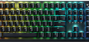 Razer Gaming-Tastatur Deathstalker V2 RGB-LED-Beleuchtung, USA, verkabelt, Schwarz, optische Schalter (linear), Ziffernblock (RZ03-04500100-R3M1)