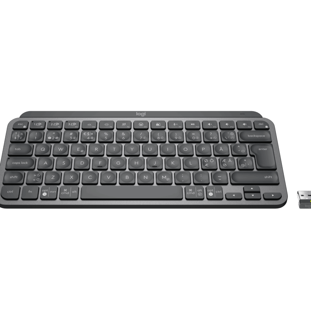 Logitech MX Keys Mini for Business - Tastatur - hinterleuchtet - kabellos - Bluetooth LE - QWERTY - Pan-Nordic - Graphite