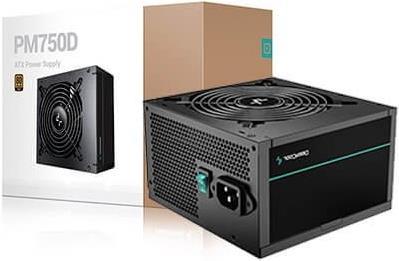 DeepCool PM750D Netzteil 750 W 20+4 pin ATX ATX Schwarz (R-PM750D-FA0B-EU)