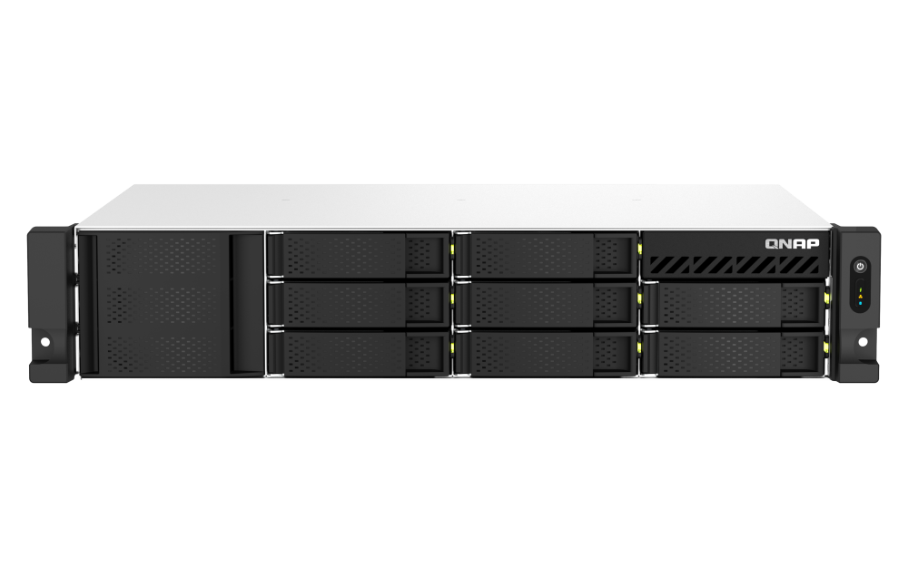 QNAP TS-864eU - NAS-Server - 8 Schächte - Rack - einbaufähig - SATA 6Gb/s - RAID RAID 0, 1, 5, 6, 10, 50, JBOD, 60 - RAM 8 GB - Gigabit Ethernet / 2.5 Gigabit Ethernet - iSCSI Support - 2U