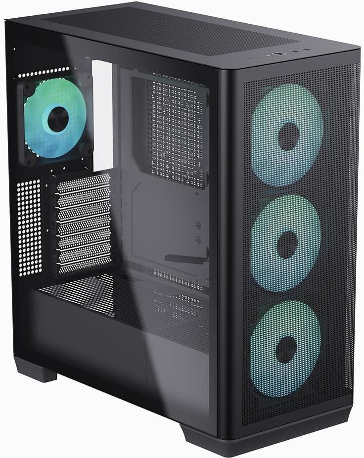 AeroCool Geh Midi APNX C1 MicroATX/ATX/MiniITX o.N. (black) (APCM-CR01043.11)