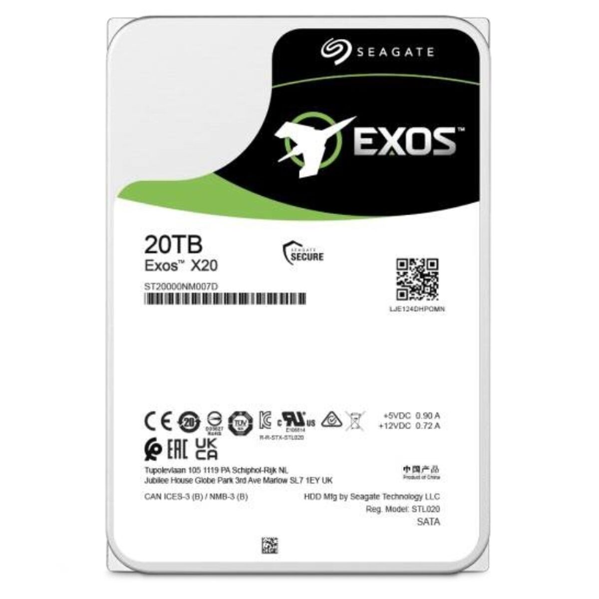 Hard Disk Seagate ST20000NM007D 20TB 3.5"