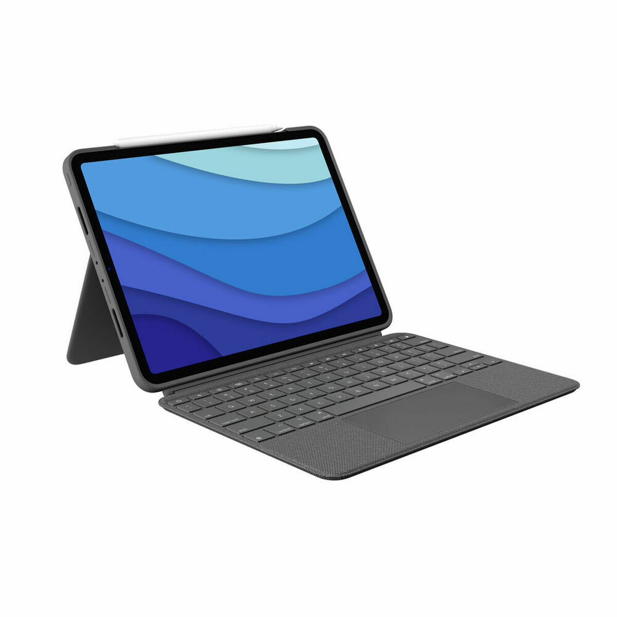 Custodia per iPad + Tastiera Logitech 920-010145 Grigio Qwerty in Spagnolo QWERTY