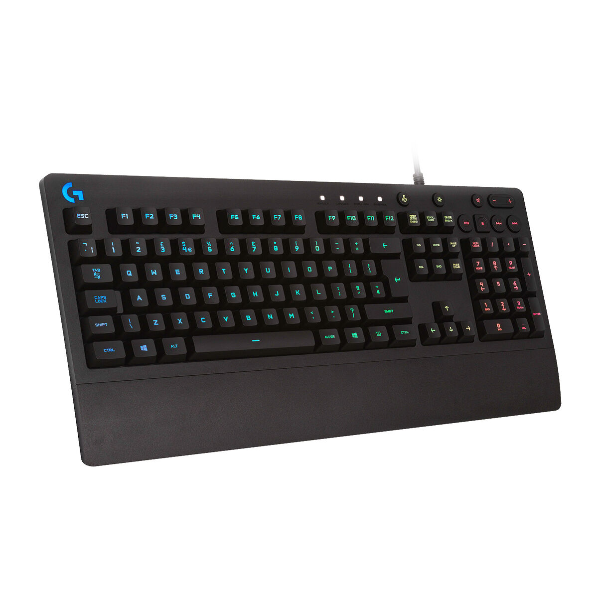 Tastiera per Giochi Logitech 920-008093 Qwerty in Spagnolo Nero