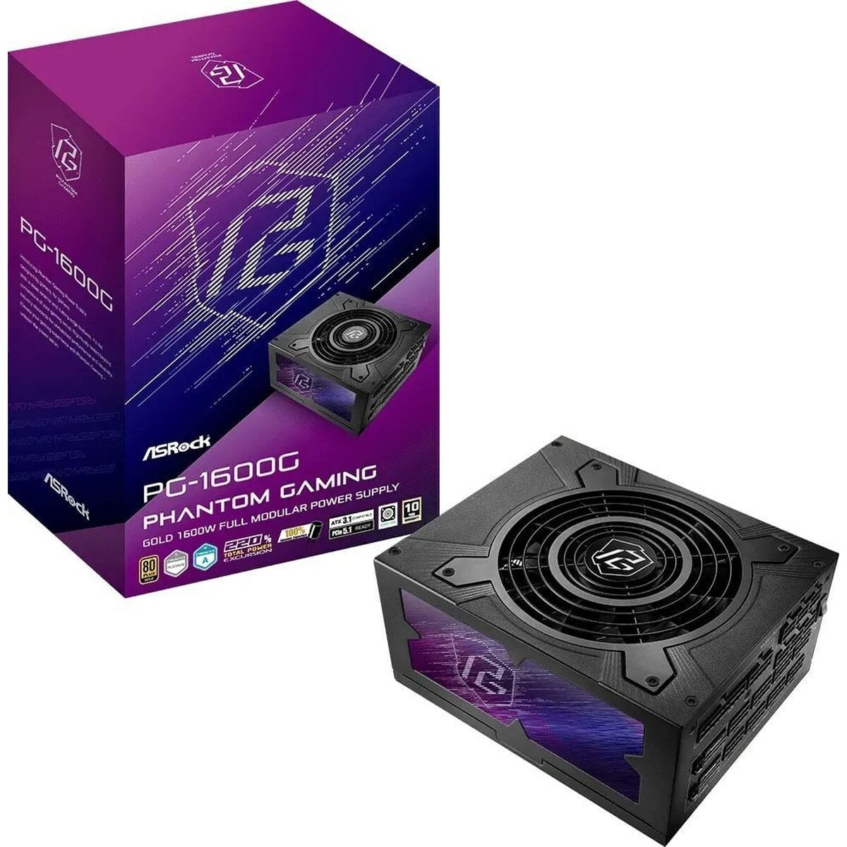 Fonte di Alimentazione ASRock 90-UXP160-GFEAAB ATX 1600 W 80 Plus Gold