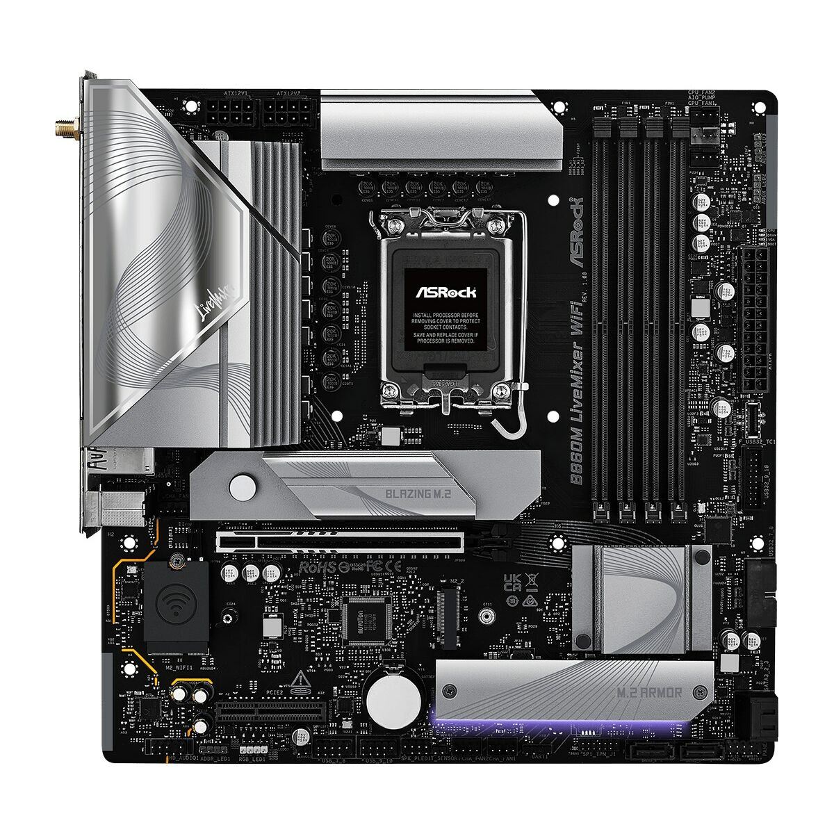 Scheda Madre ASRock B860M LiveMixer WiFi Intel B860 LGA 1851