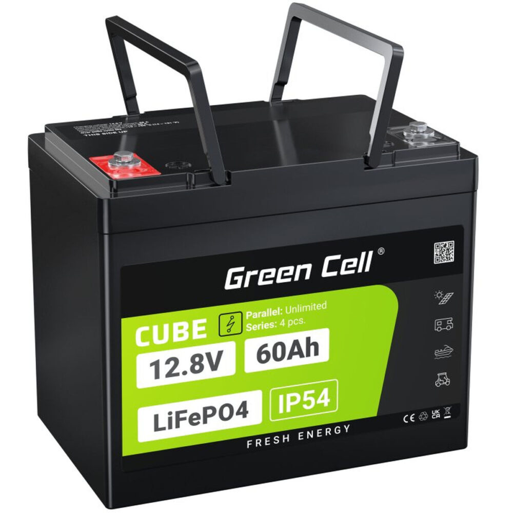 Batteria per Gruppo di Continuità UPS Green Cell LFPGC12V60AH 60 Ah 768 Wh