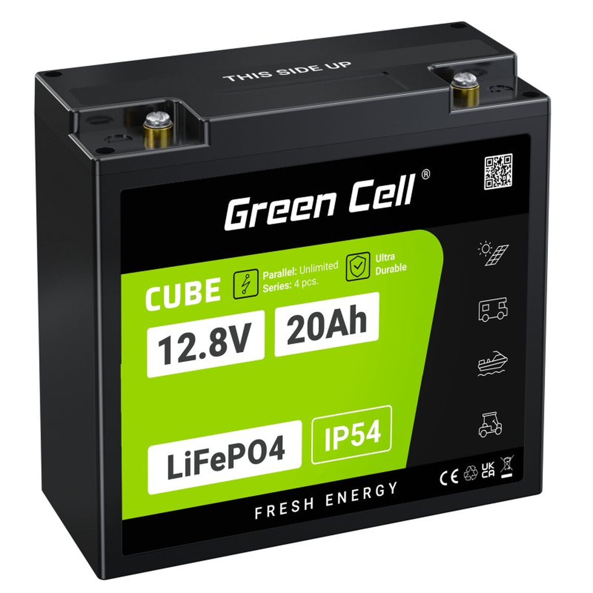 Batteria per Gruppo di Continuità UPS Green Cell LFPGC12V20AH 256 Wh 20 Ah