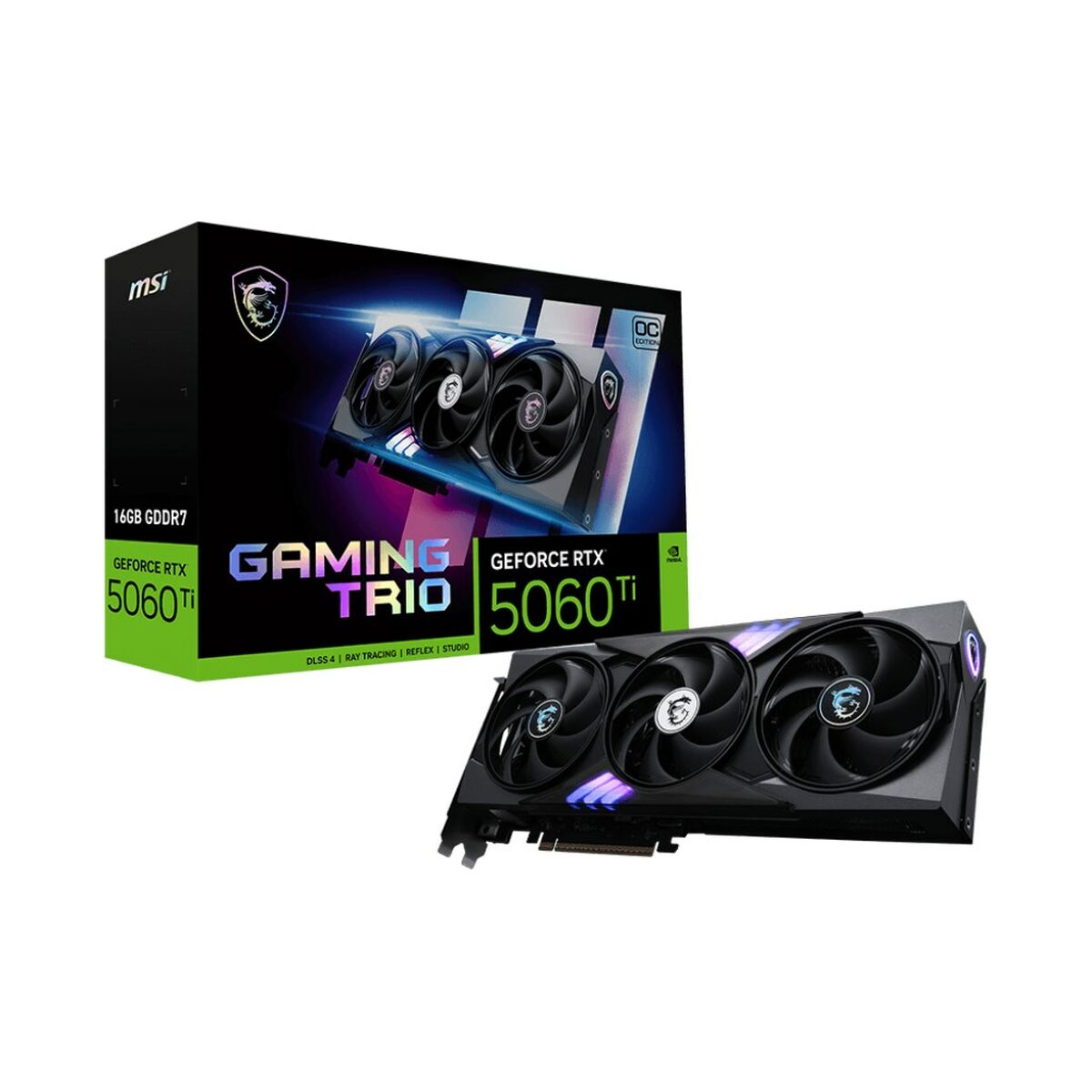 Scheda Grafica MSI RTX 5060 Ti 16G GAMING TRIO OC geforce rtx 5060 ti 16 GB GDDR7