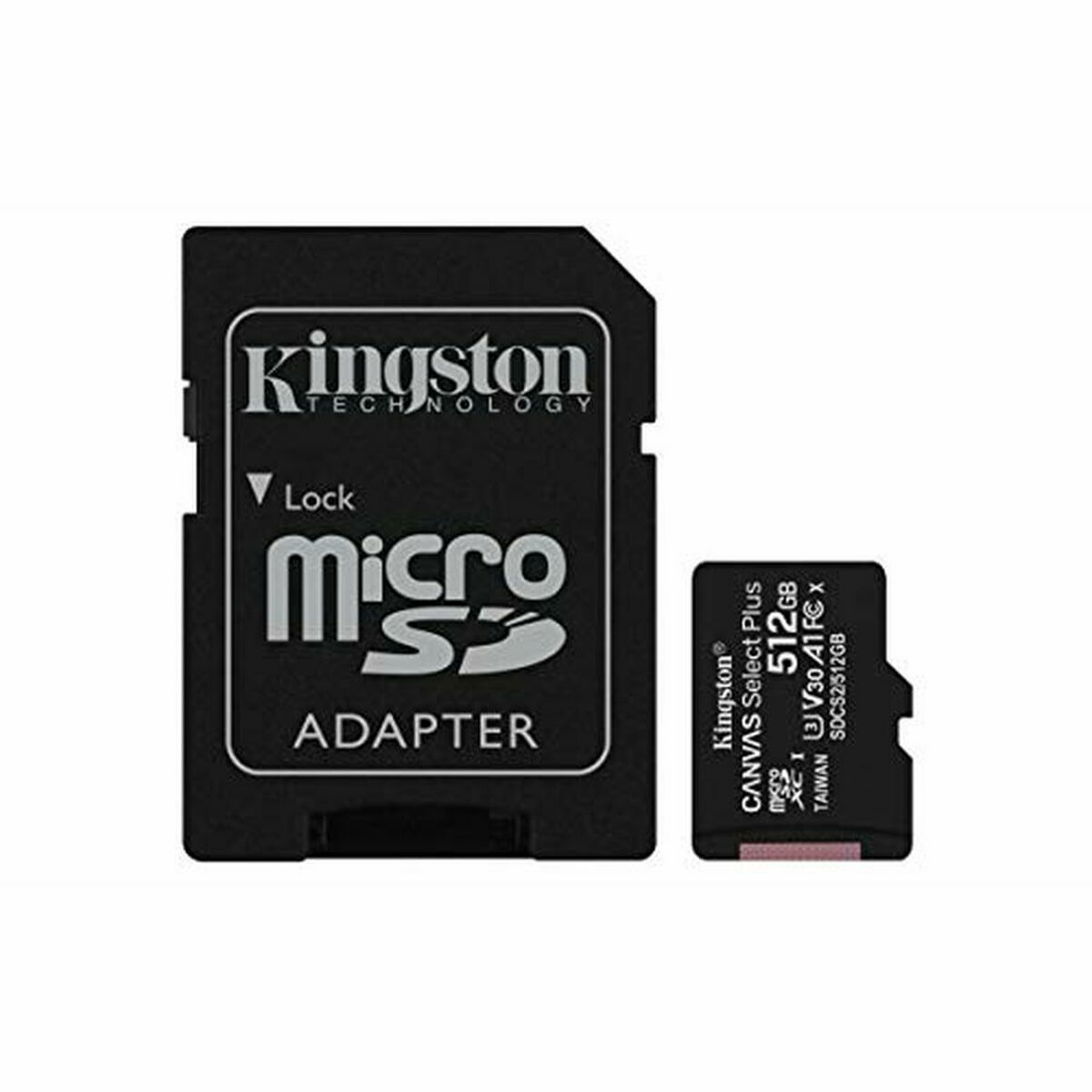 Scheda Di Memoria Micro SD con Adattatore Kingston Canvas Select Plus 512 GB