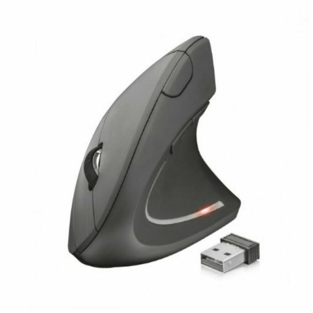 Mouse Ergonomico Ottico Trust Verto Nero Monocromatica 1600 dpi
