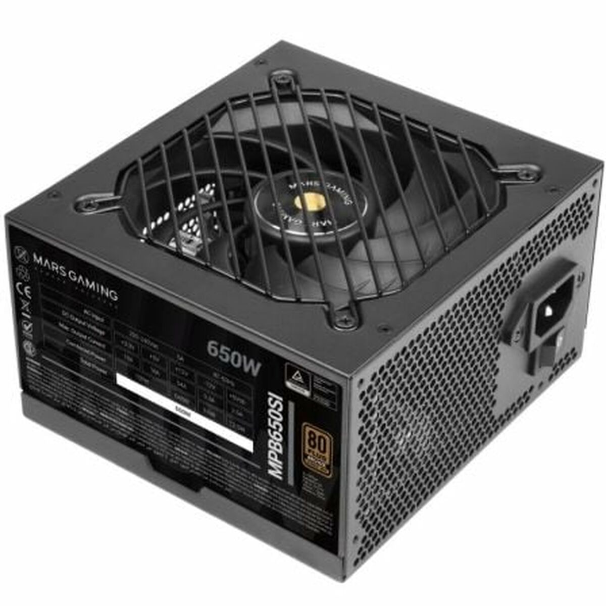 Fonte di Alimentazione Mars Gaming MPB650SI ATX 650 W 80 Plus Bronze