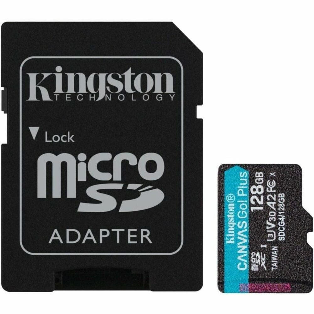 Scheda Di Memoria Micro SD con Adattatore Kingston CANVAS Go! Plus 128 GB