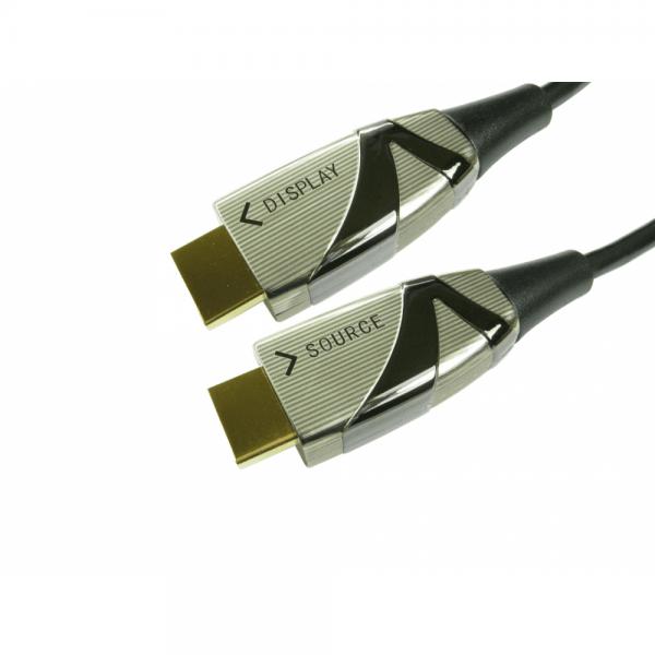 Cables Direct NLHDMI-AOC025 cavo HDMI Nero (25m Active Optical HDMI Cable â?? 18Gbps, 4k @60Hz)