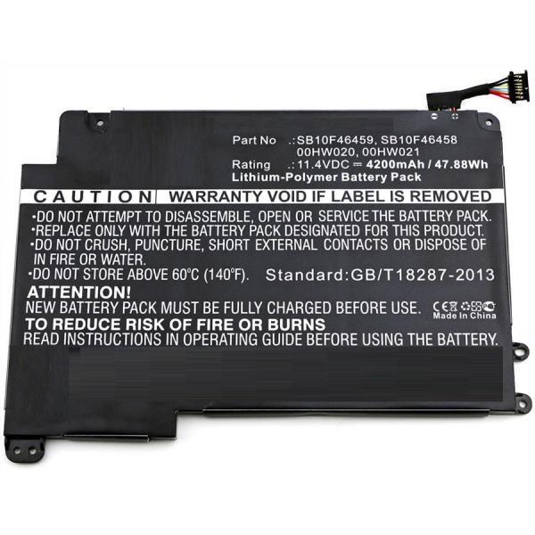 CoreParts MBXLE-BA0179 ricambio per laptop Batteria (Laptop Battery for Lenovo - 47.88Wh Li-Pol 11.4V 4200mAh - Black 48Wh Li-Pol 11.4V 4200mAh Black, ThinkPad Yoga 460 - Warranty: 12M)