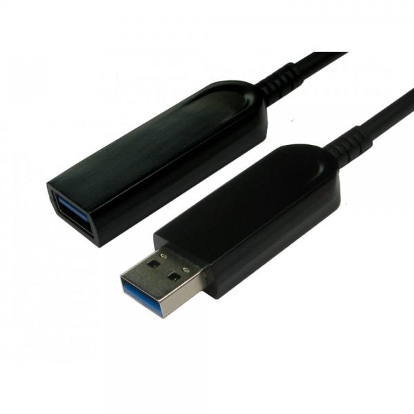 Cables Direct AOCUSB3-EXT015 cavo USB USB 3.2 Gen 1 [3.1 Gen 1] 15 m USB A Nero (15m USB3.0 AOC Extension Cable)