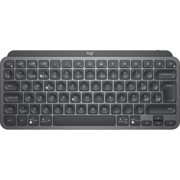 Logitech MX Keys Mini (MXKEYS MINI WRLS ILLUMINATED KB - GRAPHITE - CH - CENTRAL) - Versione Tedesca