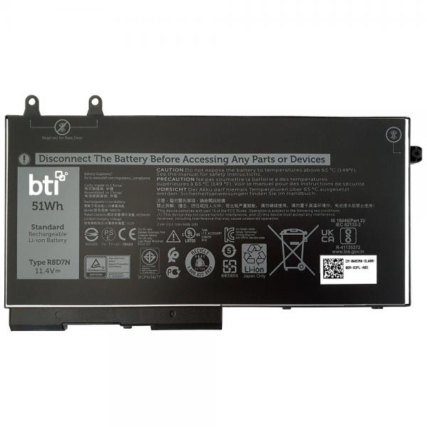 Origin Storage 7WNW1-BTI ricambio per laptop Batteria (BTI LATITUDE 5420 RUGGED - BATTERY 11.4V 51WH 3 CELLS)