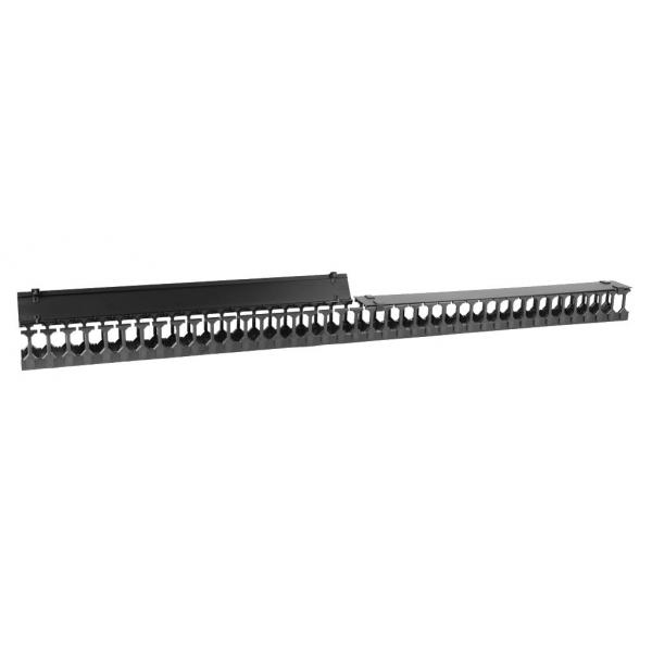 Lanview LVR252386 porta accessori Pannello di gestione del cavo (Cable management panel - vertical 42U black for 19 - rack - Warranty: 60M)