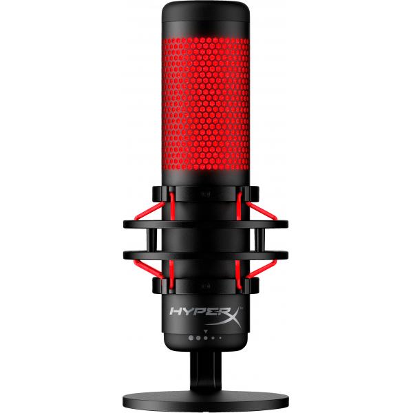 HyperX QuadCast Rosso Microfono per PC (HyperX QuadCast Blk-Rd HyperX-MICQC-BK)