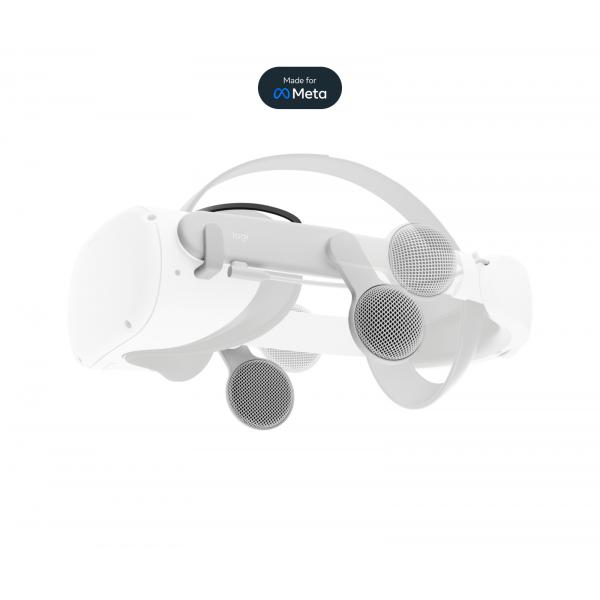 Logitech 982-000154 cuffia e auricolare Cuffie Cablato A Padiglione Realtà virtuale [VR] USB tipo-C Grigio (CHORUS WHT-EMEA-914-VR HEADSET AUDIO)