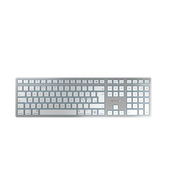 CHERRY KW 9100 SLIM FOR MAC tastiera Universale USB + Bluetooth QWERTY Nordic Argento (CHERRY TAS KW 9100 SLIM FOR MAC Wirele)