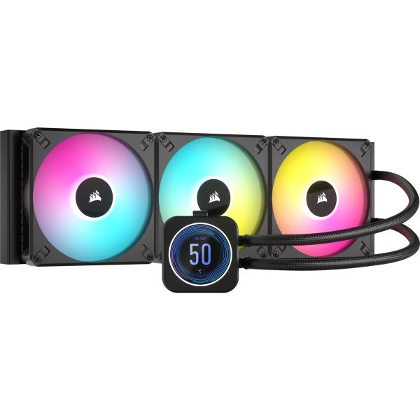 Corsair CW-9060076-WW sistema di raffreddamento per computer Processore Raffreddatore ibrido 14 cm Nero 1 pz (CPC Corsair iCUE H170i ELITE LCD XT)