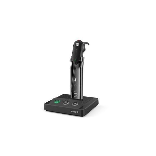 Yealink WH63 Portable UC Auricolare Wireless A clip, A Padiglione, Passanuca Ufficio Base di ricarica Nero (YEALINK Headset DECT UC mono in-ear in)