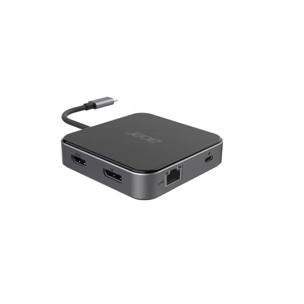Acer 7-in-1 USB 4 Dongle Cablato USB4 Nero, Argento (Acer - dockingstation)