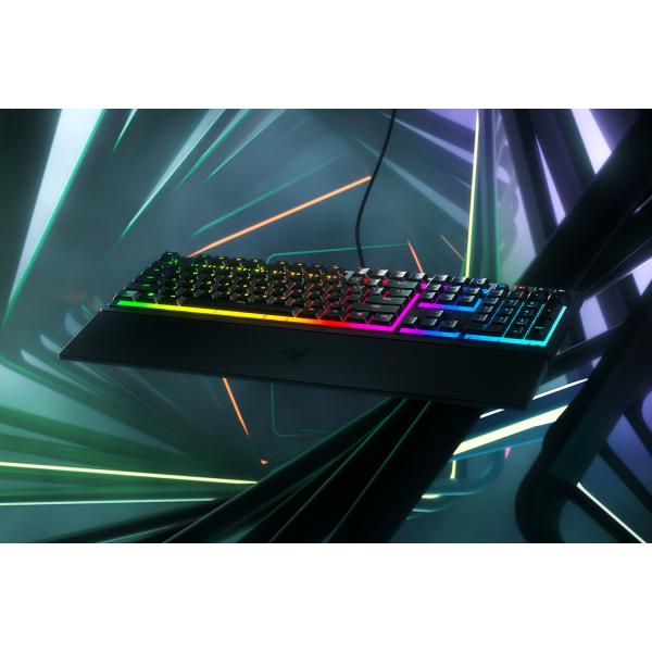 Razer Ornata V3 - US tastiera Gaming USB Inglese Nero (Razer Ornata V3 - tastatur - lav profi)