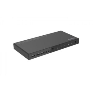 Microconnect MC-HDMIKVM0401-4K switch per keyboard-video-mouse [kvm] Nero (4K@60Hz HDMI KVM switch, 4x1 - 4:4:4 - Warranty: 300M)