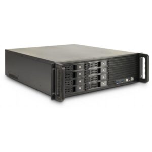 Inter-Tech 3U-3508 Supporto Nero (Case IPC Storage 3U-3508, o. PSU)
