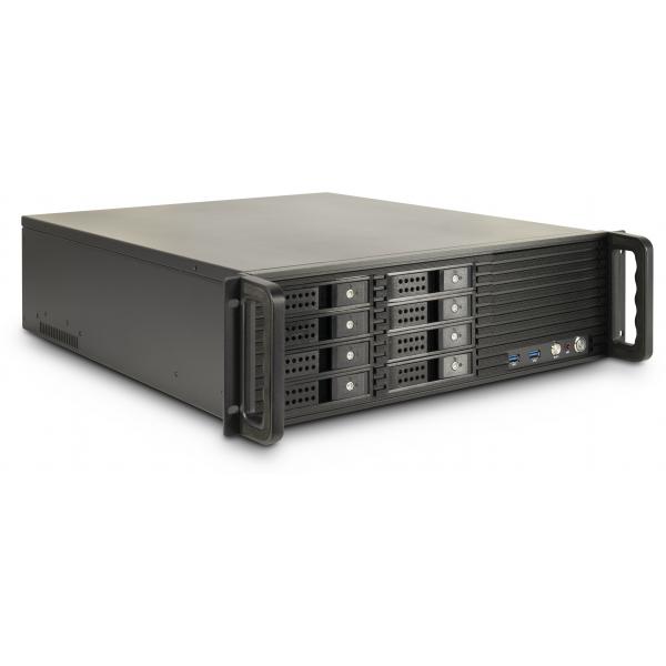 Inter-Tech 3U-3508 Supporto Nero (Case IPC Storage 3U-3508, o. PSU)