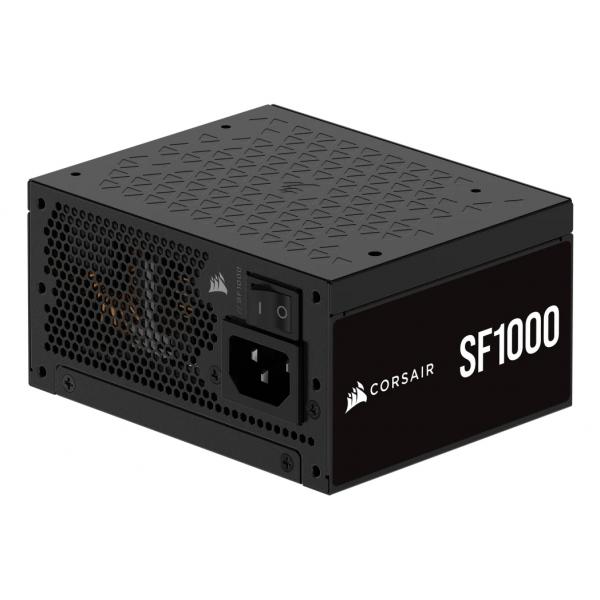 Corsair SF1000 alimentatore per computer 1000 W 24-pin ATX ATX Nero (Corsair 1000W SF Series SF1000 SFX PSU, Fully Modular, 80+ Platinum, Fluid Dynamic Fan, ATX 3.1, PCIe 5.1, SFX-to-ATX Bracket)