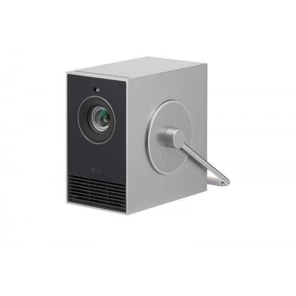 LG CineBeam Q Proiettore a raggio standard 500 ANSI lumen DLP UHD 4K [3840x2160] Argento (LG HU710PB CineBeam Q Small 4K Projector)