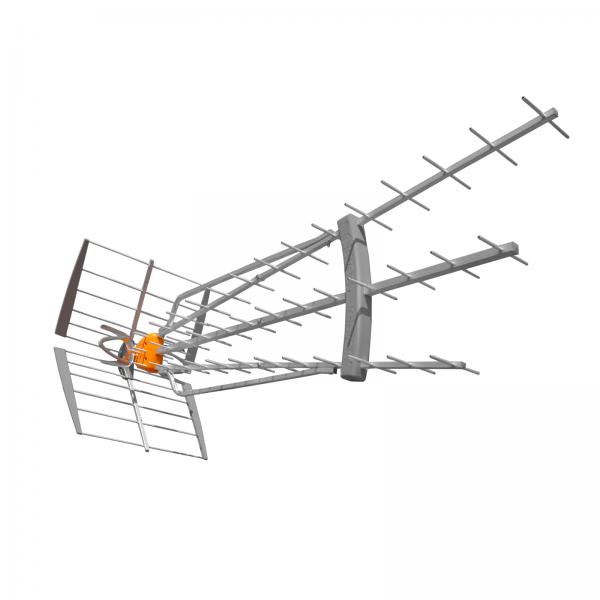 Televes DAT BOSS antenna televisiva Esterno 19 dB (TELEVES Antenna DAT Boss LR UHF K21-48)