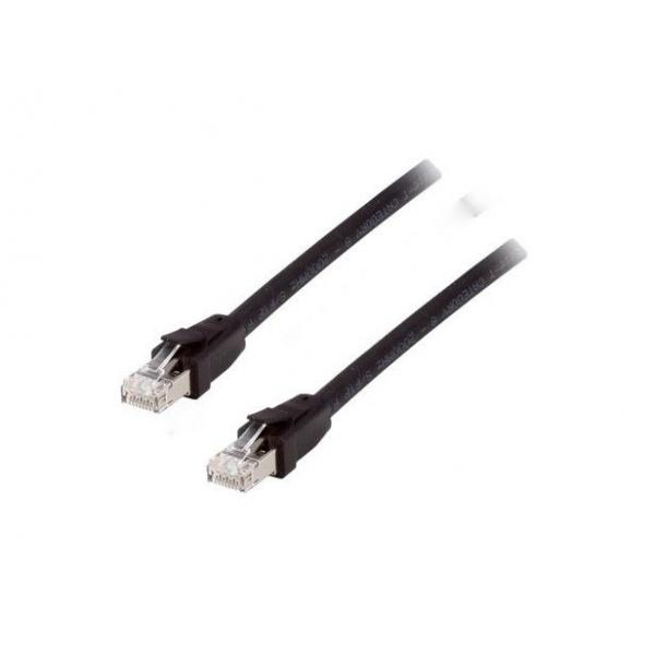 Equip 608050 cavo di rete Nero 1 m Cat8.1 S/FTP (S-STP)