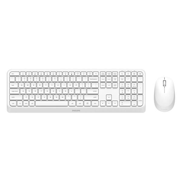 KIT PHILIPS SPT6307W/34 TASTIERA + MOUSE WIRELESS Bianco