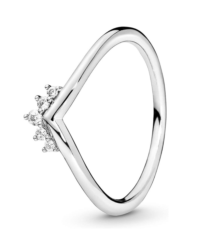 PANDORA JEWELS Mod. TIARA WISHBONE - RING - Size 54