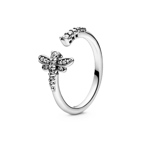 PANDORA JEWELS Mod. SPARKLING DRAGONFLY - RING - Size 54 ***SPECIAL PRICE***