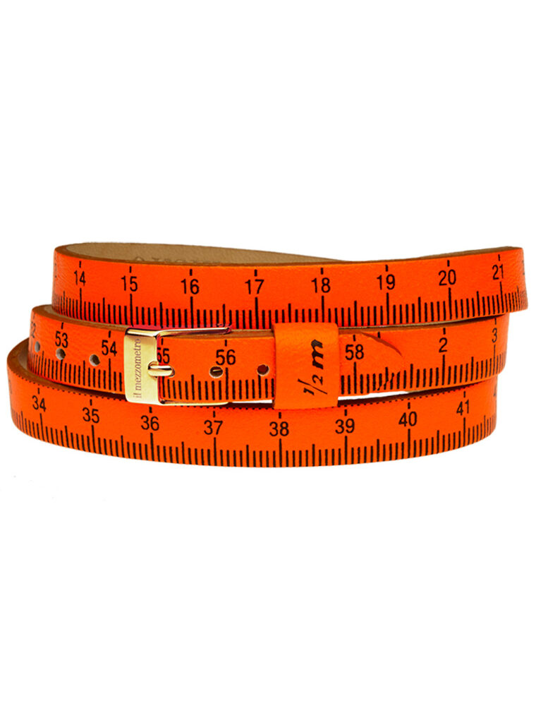 Il MEZZOMETRO Mod. FLUO - Bracciale in pelle/leather bracelet