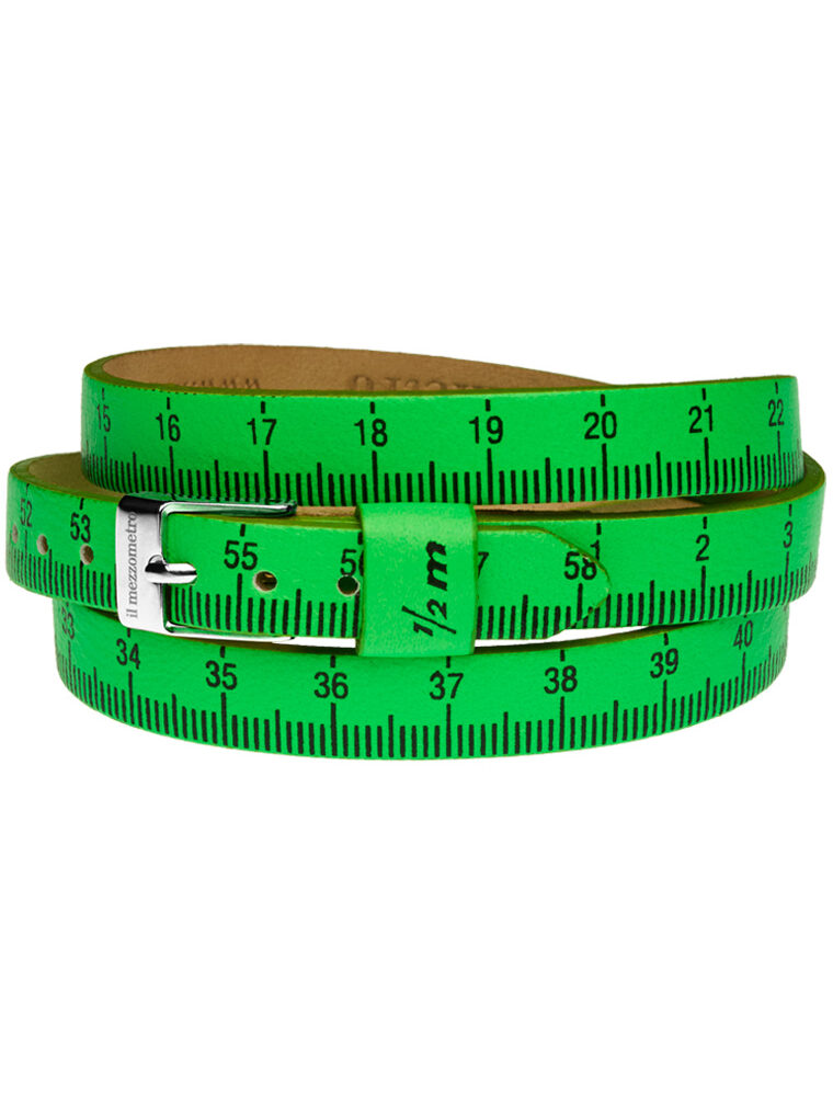 Il MEZZOMETRO Mod. FLUO - Bracciale in pelle/leather bracelet