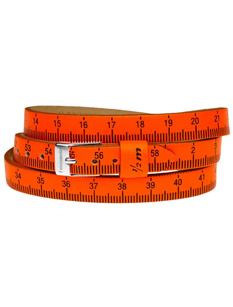 Il MEZZOMETRO Mod. FLUO - Bracciale in pelle/leather bracelet