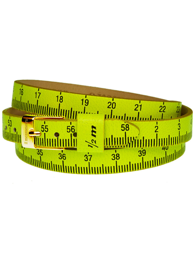 Il MEZZOMETRO Mod. FLUO - Bracciale in pelle/leather bracelet