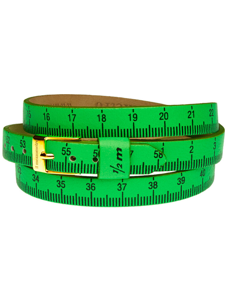Il MEZZOMETRO Mod. FLUO - Bracciale in pelle/leather bracelet